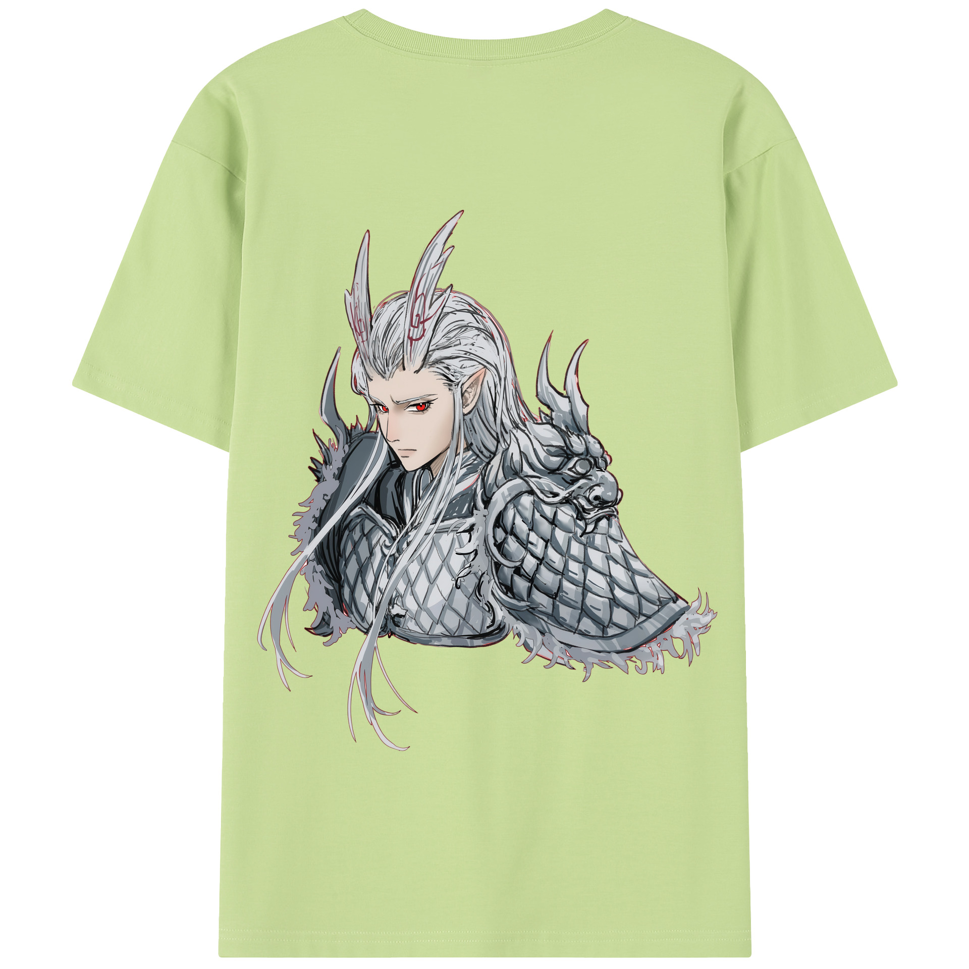 （画像用） Ne Zha 2 ナタ 魔童の大暴れ 綿100％半袖Tシャツ（背面プリント）